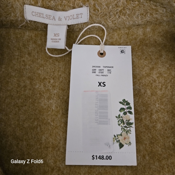 Chelsea & Violet‎ Tan Fringe Jacket Women’s XS 100% Polyester Boho Western NWT - Picture 3 of 8